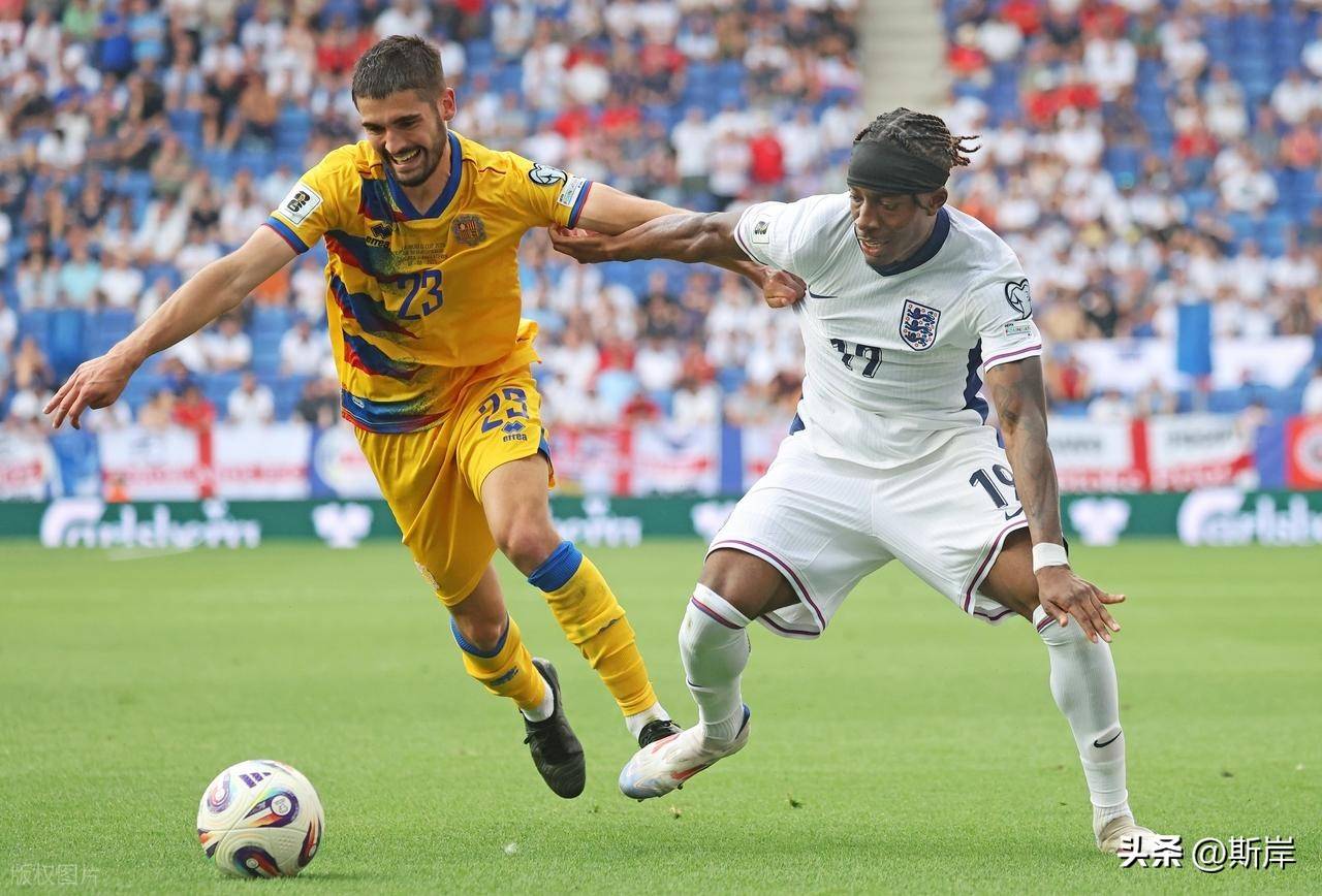 英格兰对抗安道尔，取得七连胜