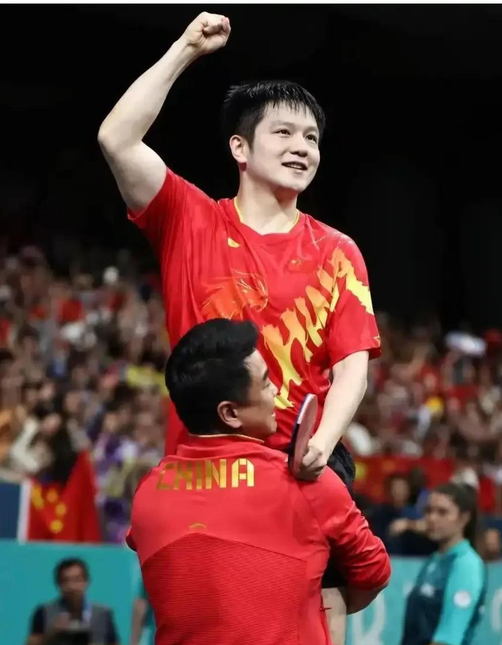 关于中国队轻取法国队，樊振东刷新纪录的信息